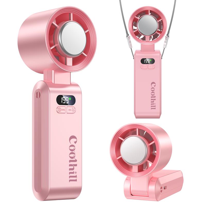 Coolhill Portable Handheld High Speed Fan, 199 Adjustable Level, Foldable Fan for Summer