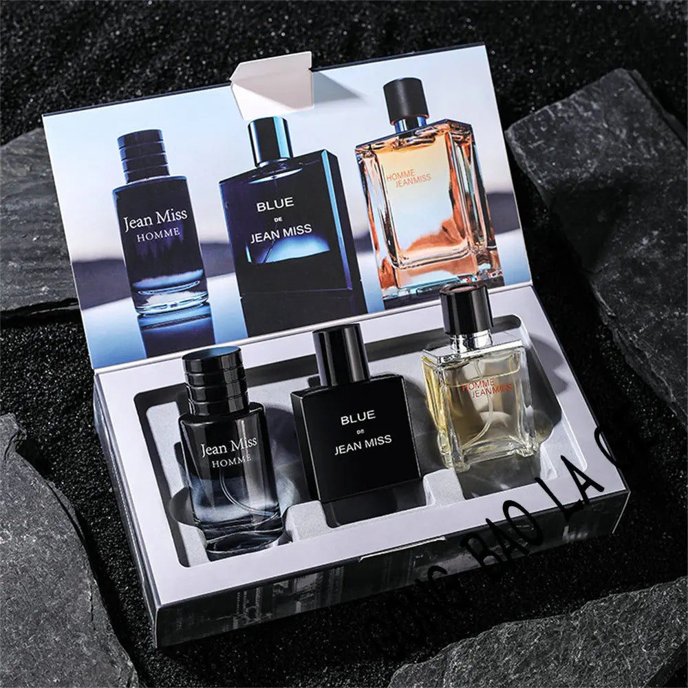 High Quality 90Ml Men Perfume Gift Box 3Pcs Set Colognes Fascination Man Profumo Uomo Lasting Attracting Women Parfums Homme
