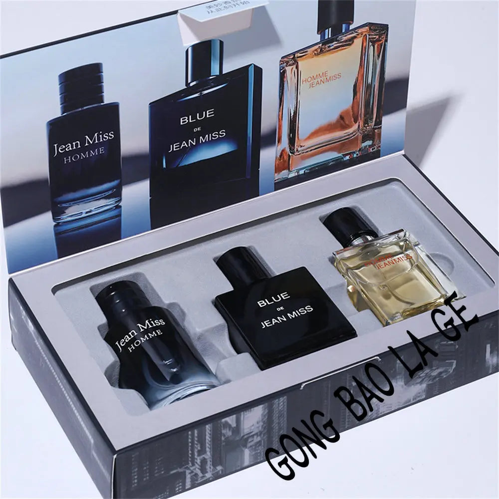 High Quality 90Ml Men Perfume Gift Box 3Pcs Set Colognes Fascination Man Profumo Uomo Lasting Attracting Women Parfums Homme