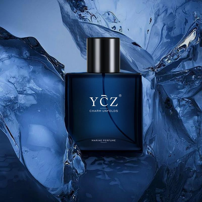YCZ Cologne Midnight Marine Eau De Parfum - Unisex 50Ml Ocean Fresh Scent Premium Aromatic Woody Fragrance for Him & Her