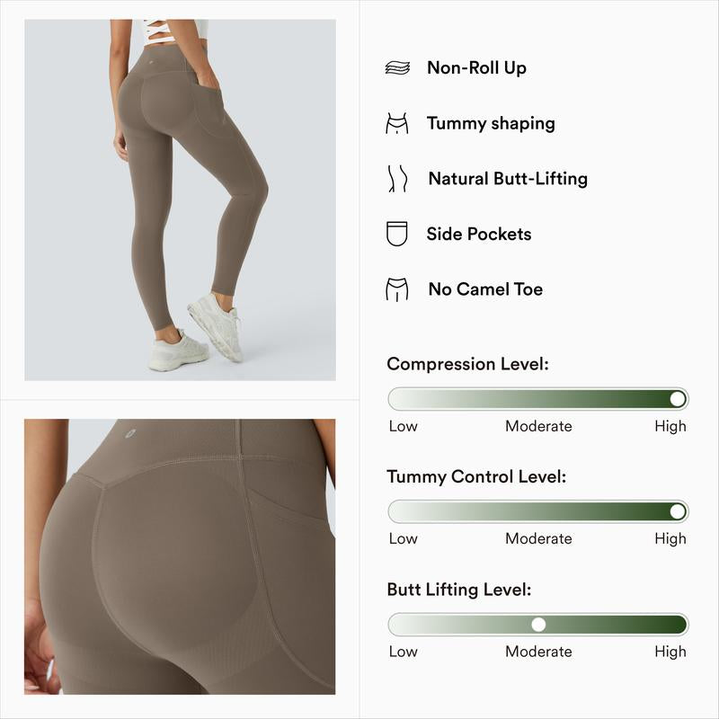 Halara Ultrasculpt™ Socinched High Waisted Butt Lifting Tummy Control Pocket Shaping Workout Leggings