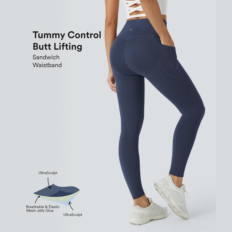 Halara Ultrasculpt™ Socinched High Waisted Butt Lifting Tummy Control Pocket Shaping Workout Leggings