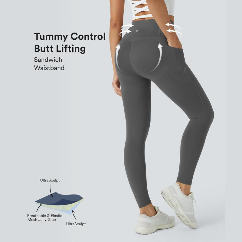 Halara Ultrasculpt™ Socinched High Waisted Butt Lifting Tummy Control Pocket Shaping Workout Leggings