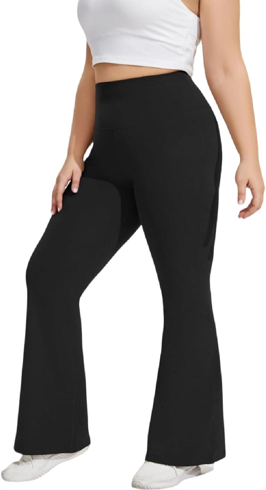 Yoga Pants Women Wide Leg Pants,High Waist Stretch&Strong Breathability, plus Size