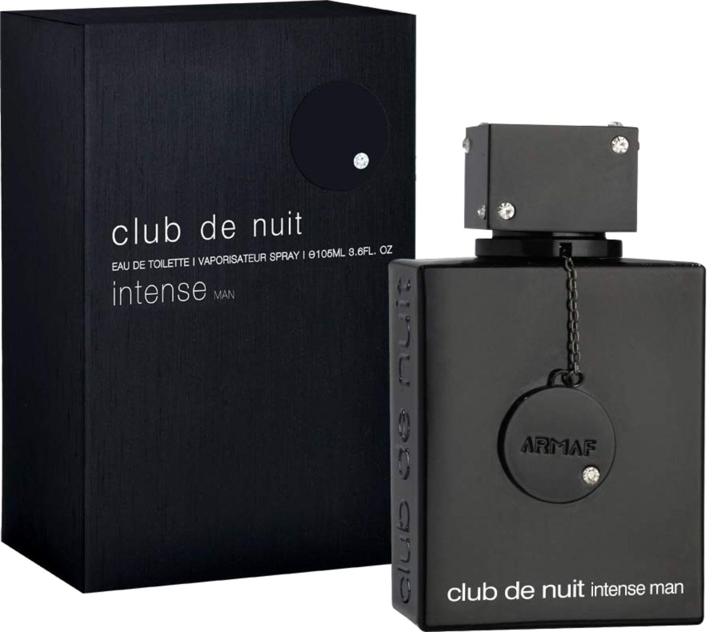 Club De Nuit Intense Man EDT Men New in Box, Black , 3.6 Fl Oz