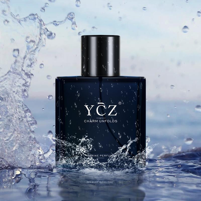YCZ Cologne Midnight Marine Eau De Parfum - Unisex 50Ml Ocean Fresh Scent Premium Aromatic Woody Fragrance for Him & Her