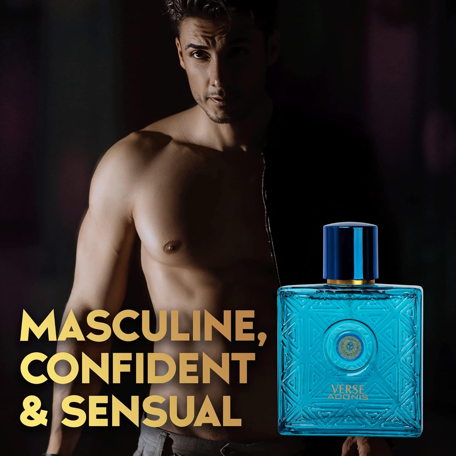 Verse Adonis Eau De Parfum for Men 3.4 Fl. Oz. 100Ml Men'S Perfume Refreshing Combination- Masculine Scent Lasts All Day a Gift for Any Occasion