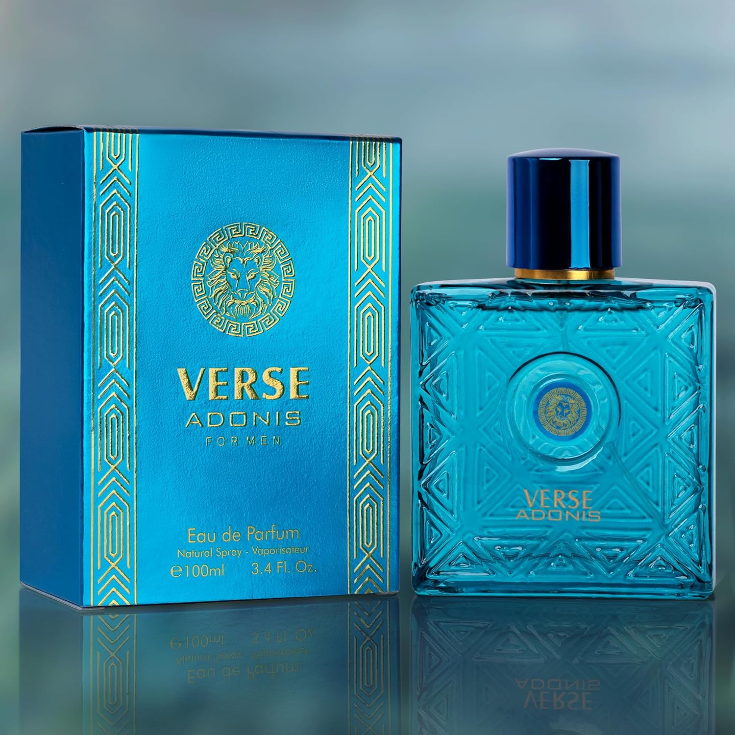 Verse Adonis Eau De Parfum for Men 3.4 Fl. Oz. 100Ml Men'S Perfume Refreshing Combination- Masculine Scent Lasts All Day a Gift for Any Occasion