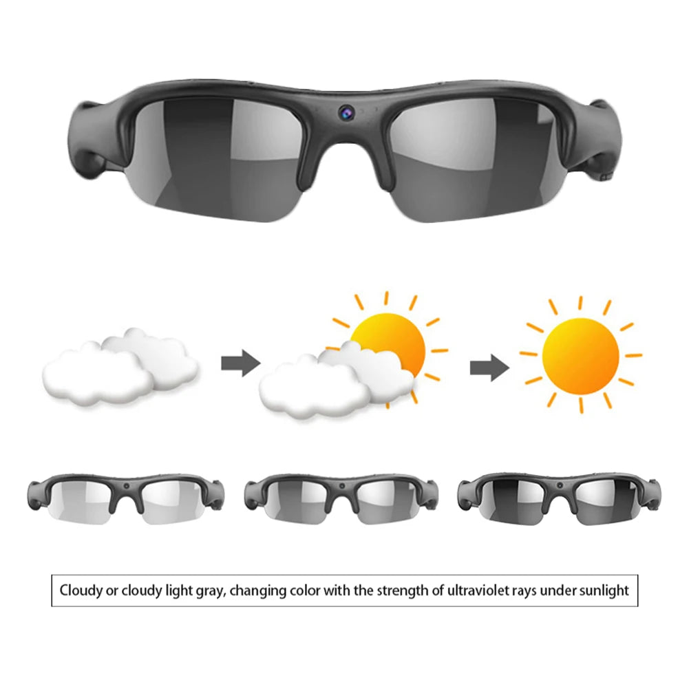 Camera Smart HD 1080P WIFI Sports Glasses with Camera and Audio Recording Glasse