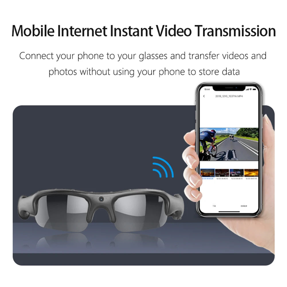 Camera Smart HD 1080P WIFI Sports Glasses with Camera and Audio Recording Glasse