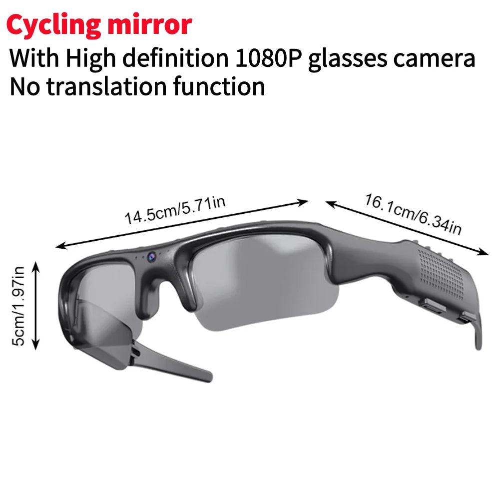 Camera Smart HD 1080P WIFI Sports Glasses with Camera and Audio Recording Glasse