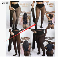 Single Thread Stitching Cross-border Winter Warm Translucent Leggings