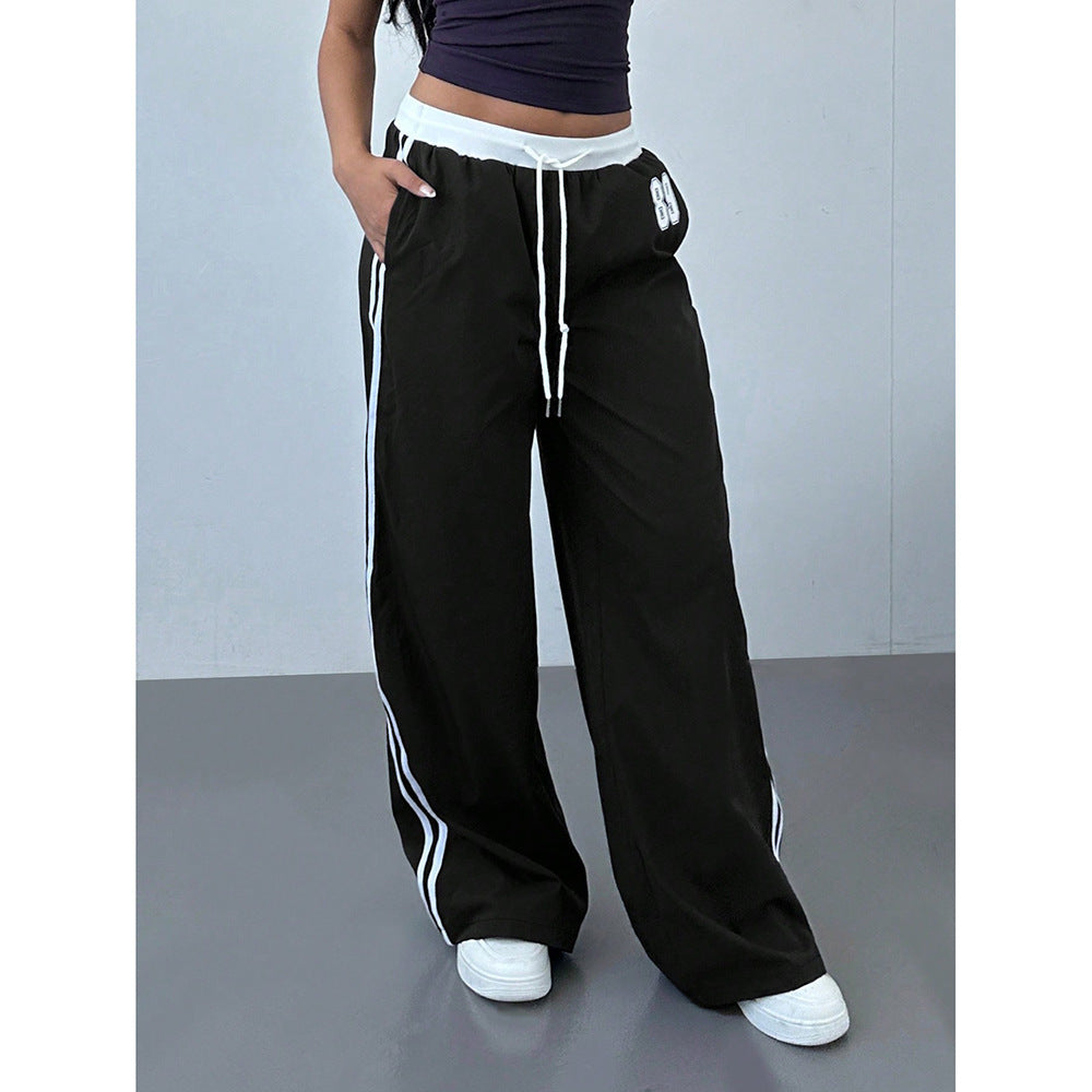 Loose Trendy Digital Printing Design Sense All-matching Long Pants